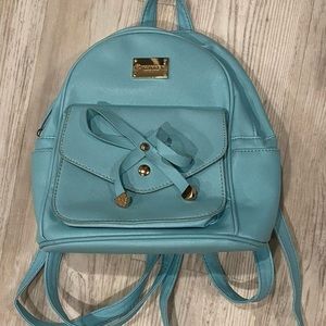 teal mini backpack